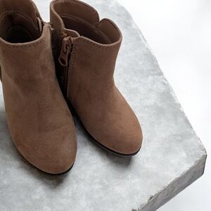 Kids Brown Suede Bootie
